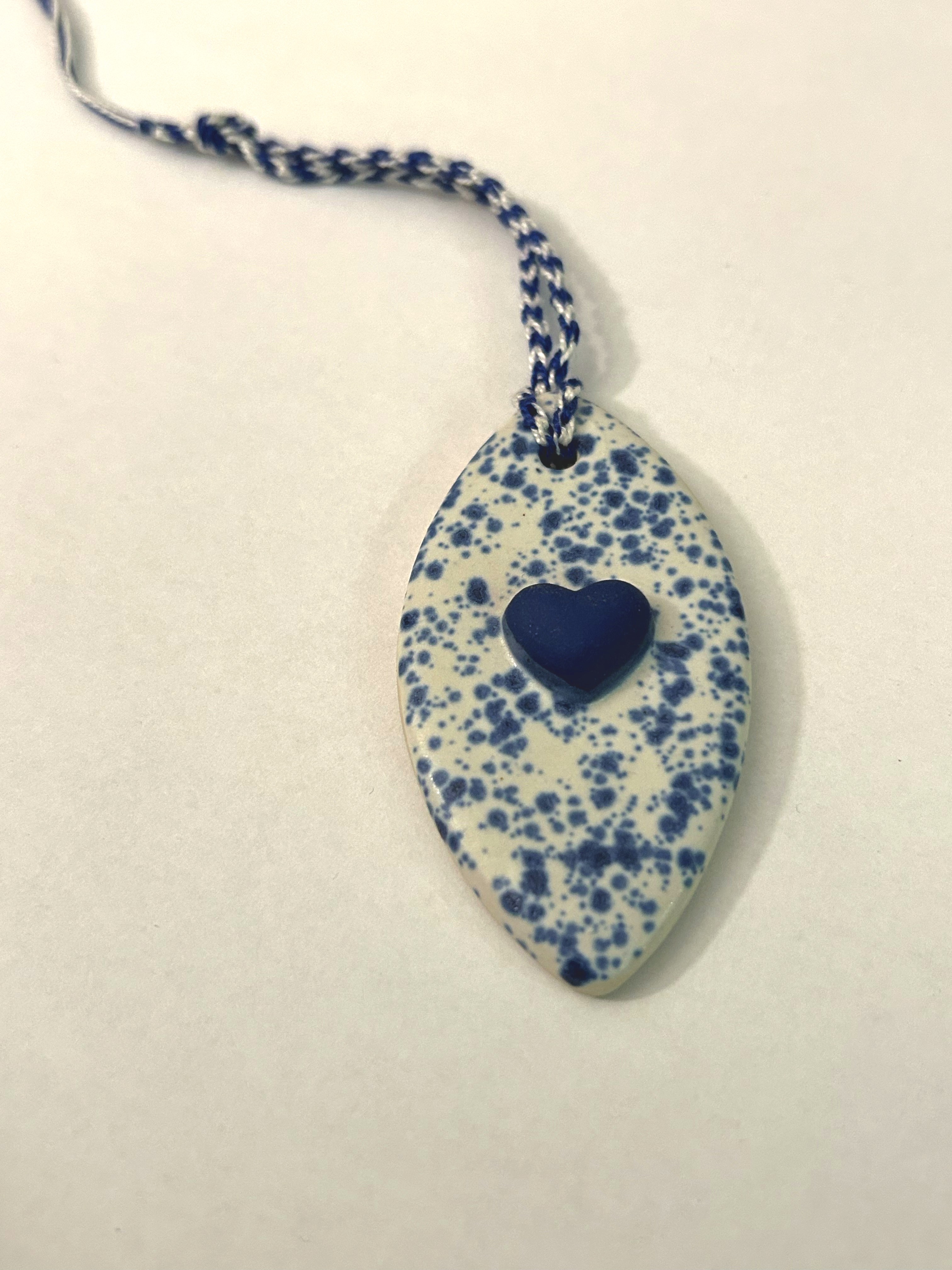 Handmade Ceramic Heart Ornament