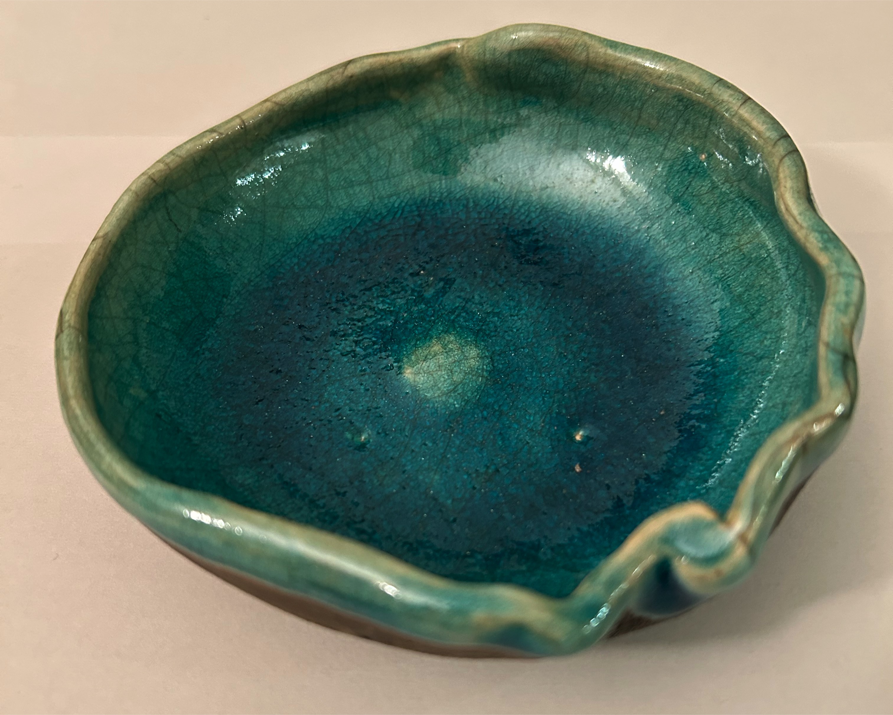 Handcrafted Decorative Plate, blue