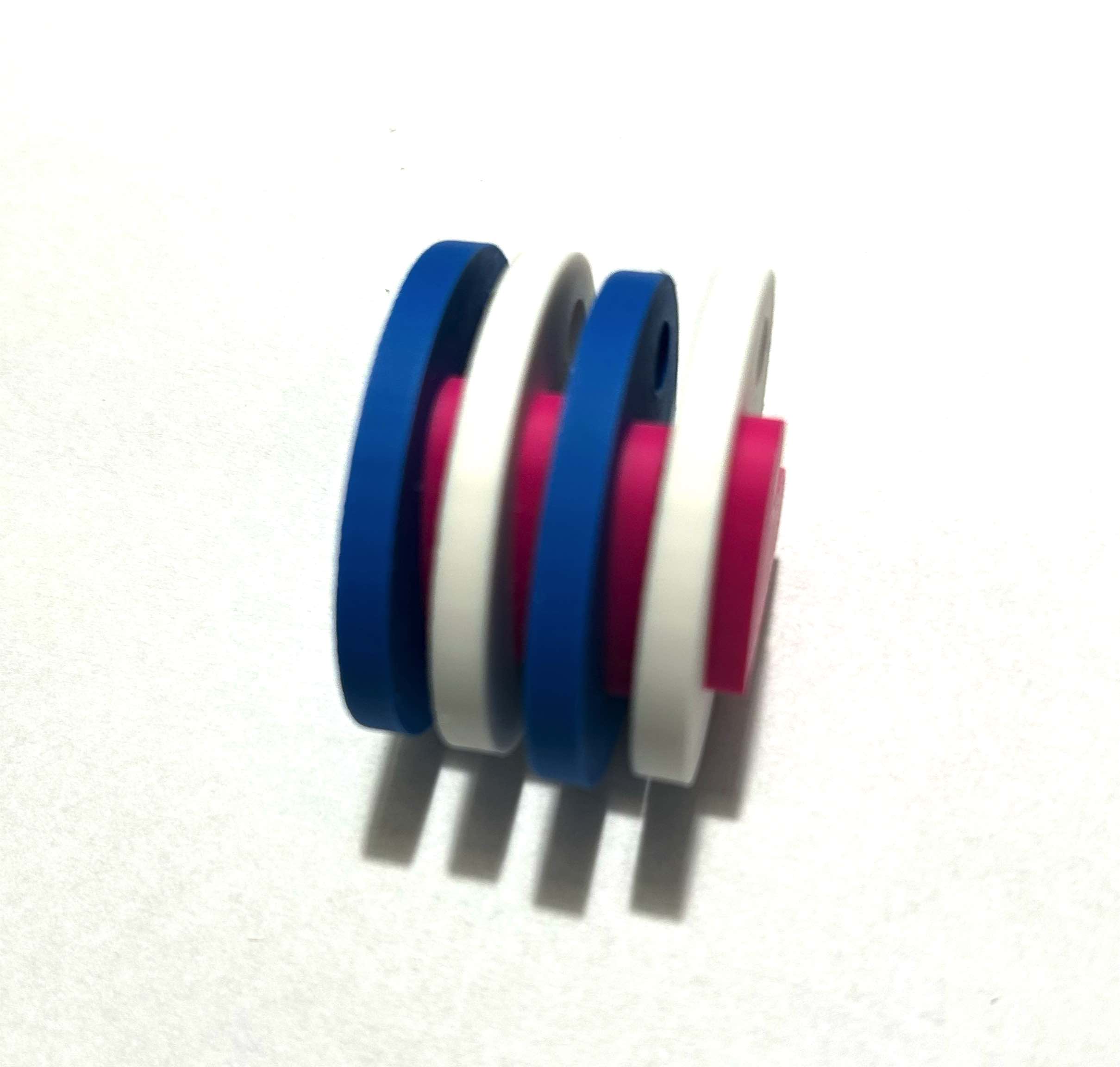 Heart-shaped 3D-printed keychain - 4 count