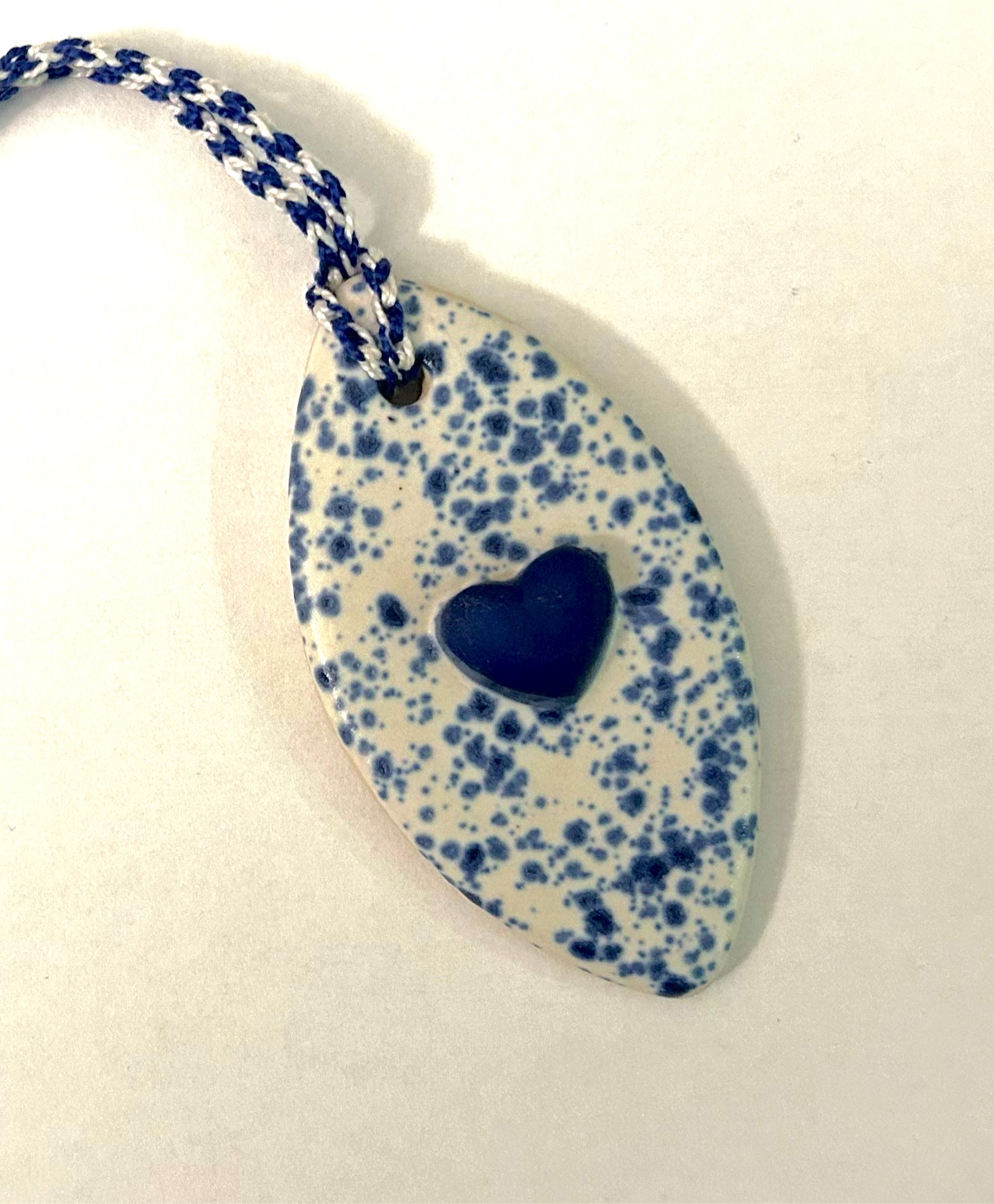 Handmade Ceramic Heart Ornament