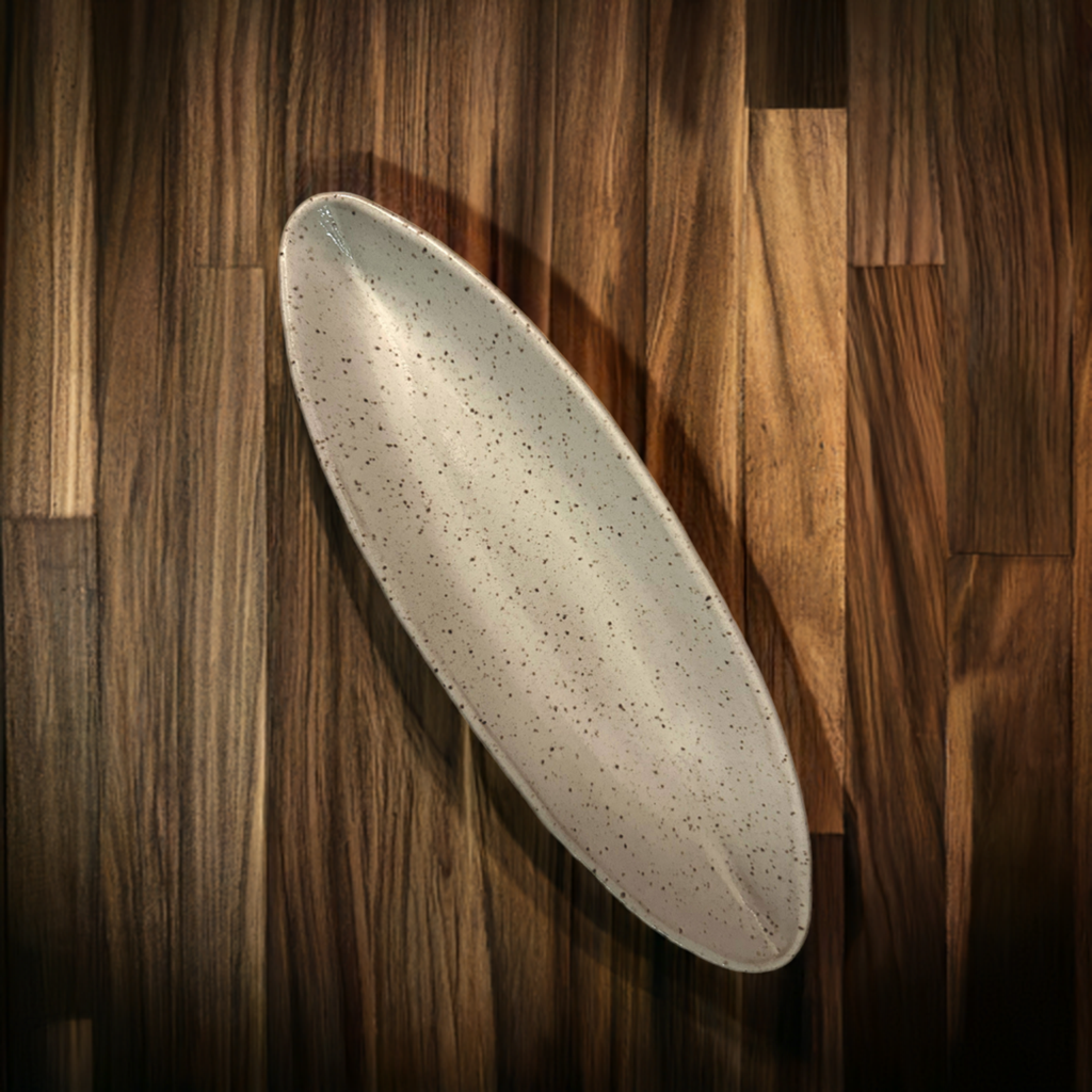 Handcrafted Ceramic Appetizer Plate (white, small)