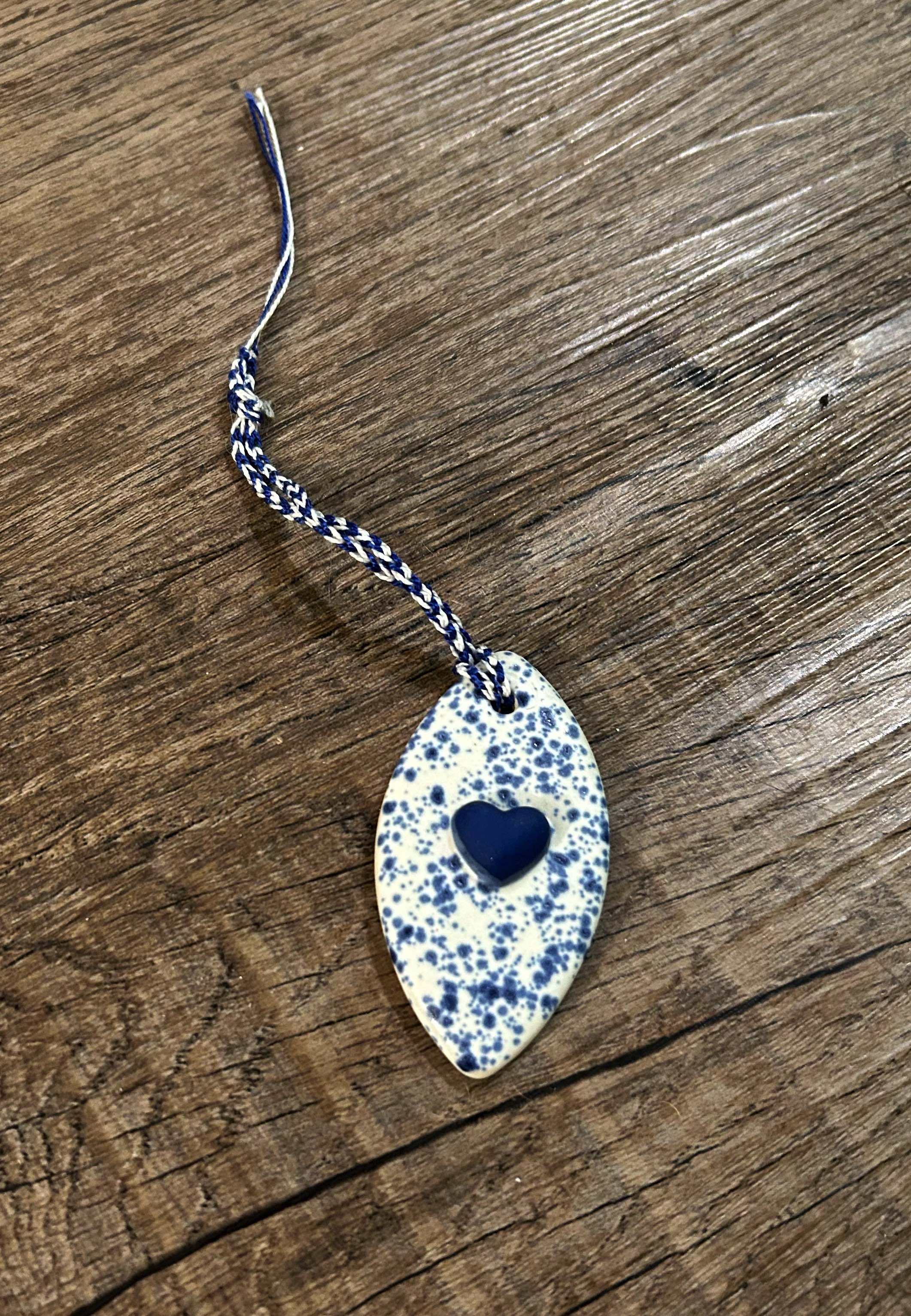 Handmade Ceramic Heart Ornament