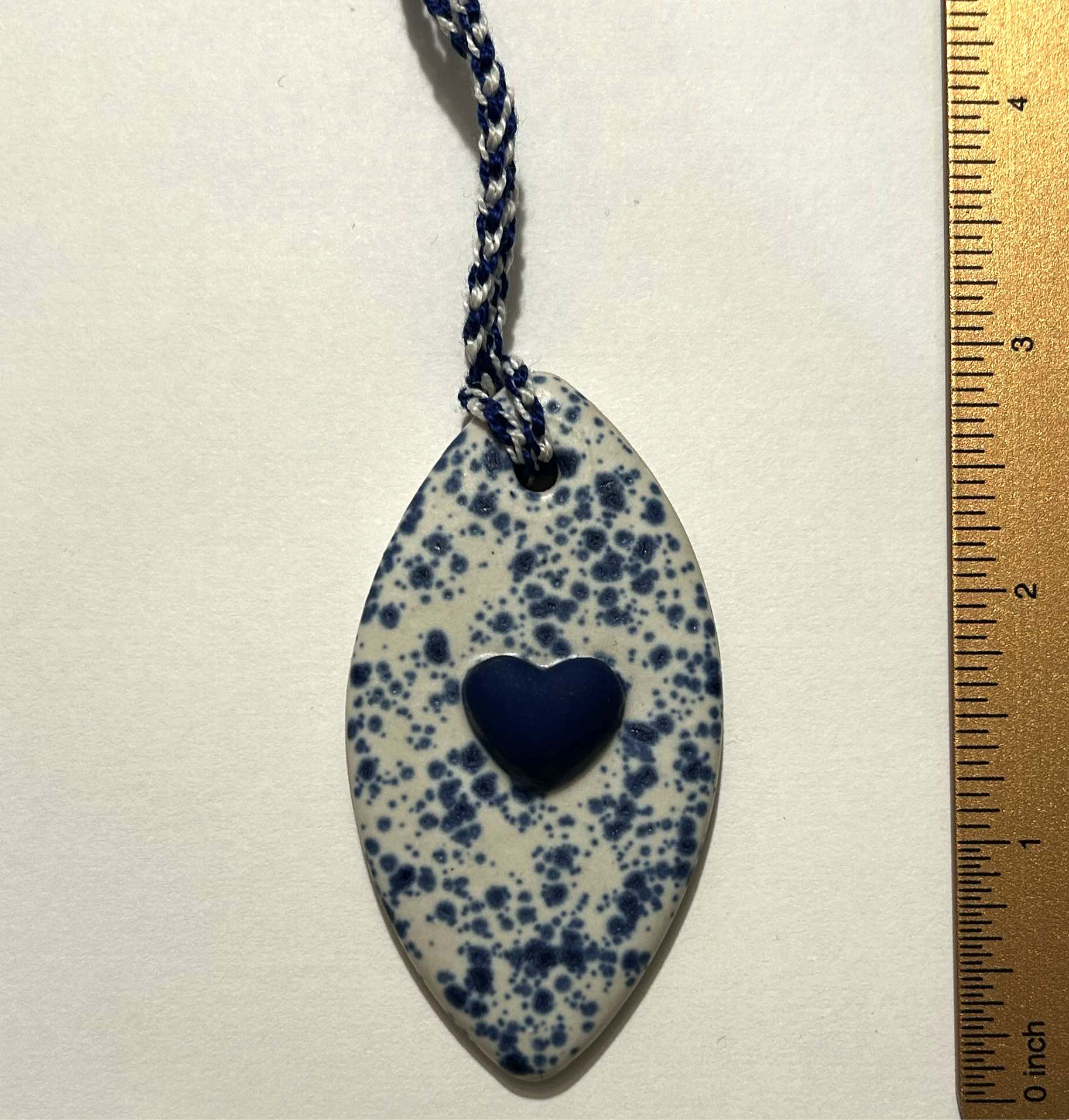 Handmade Ceramic Heart Ornament