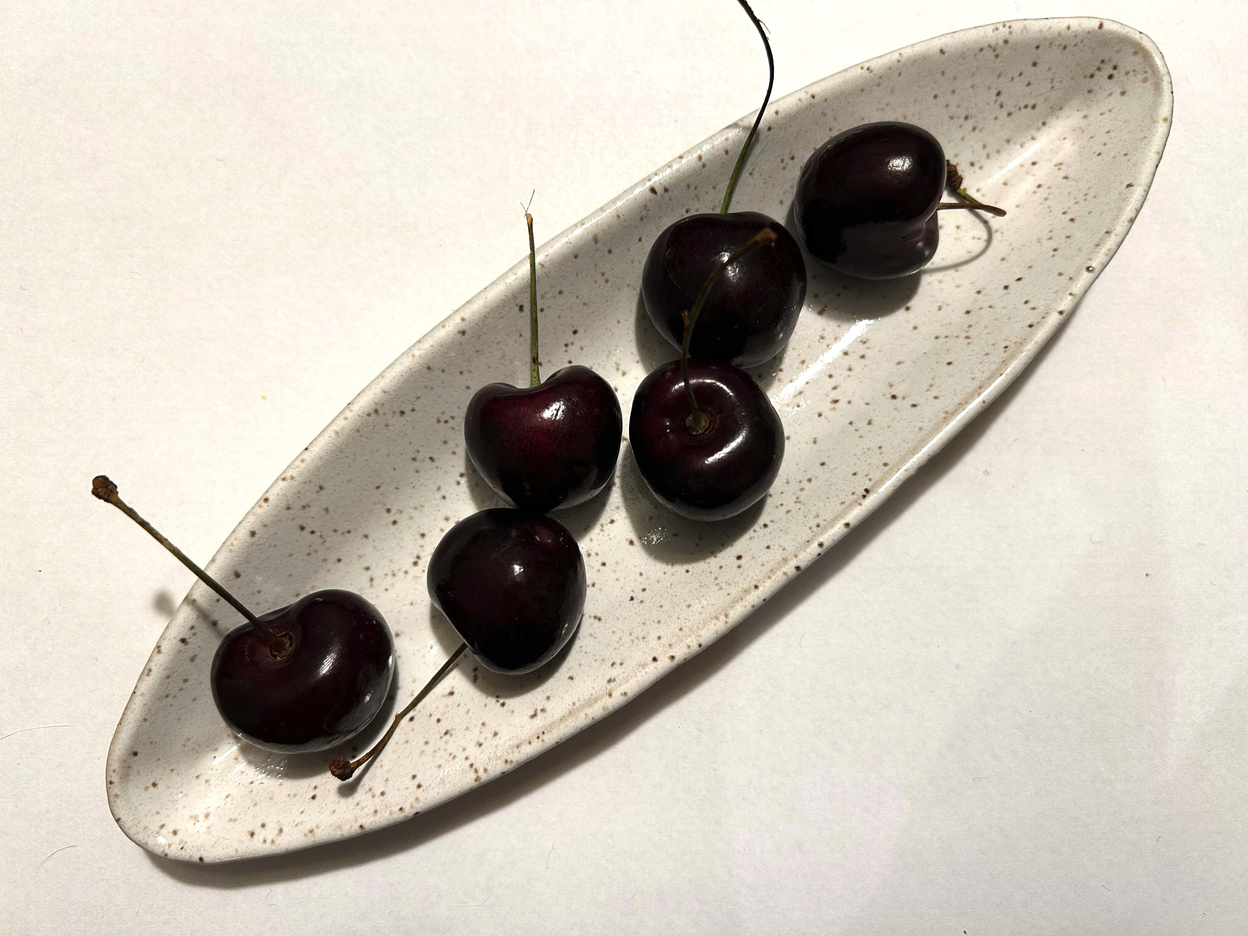 Handcrafted Ceramic Appetizer Plates (white, set of two)
