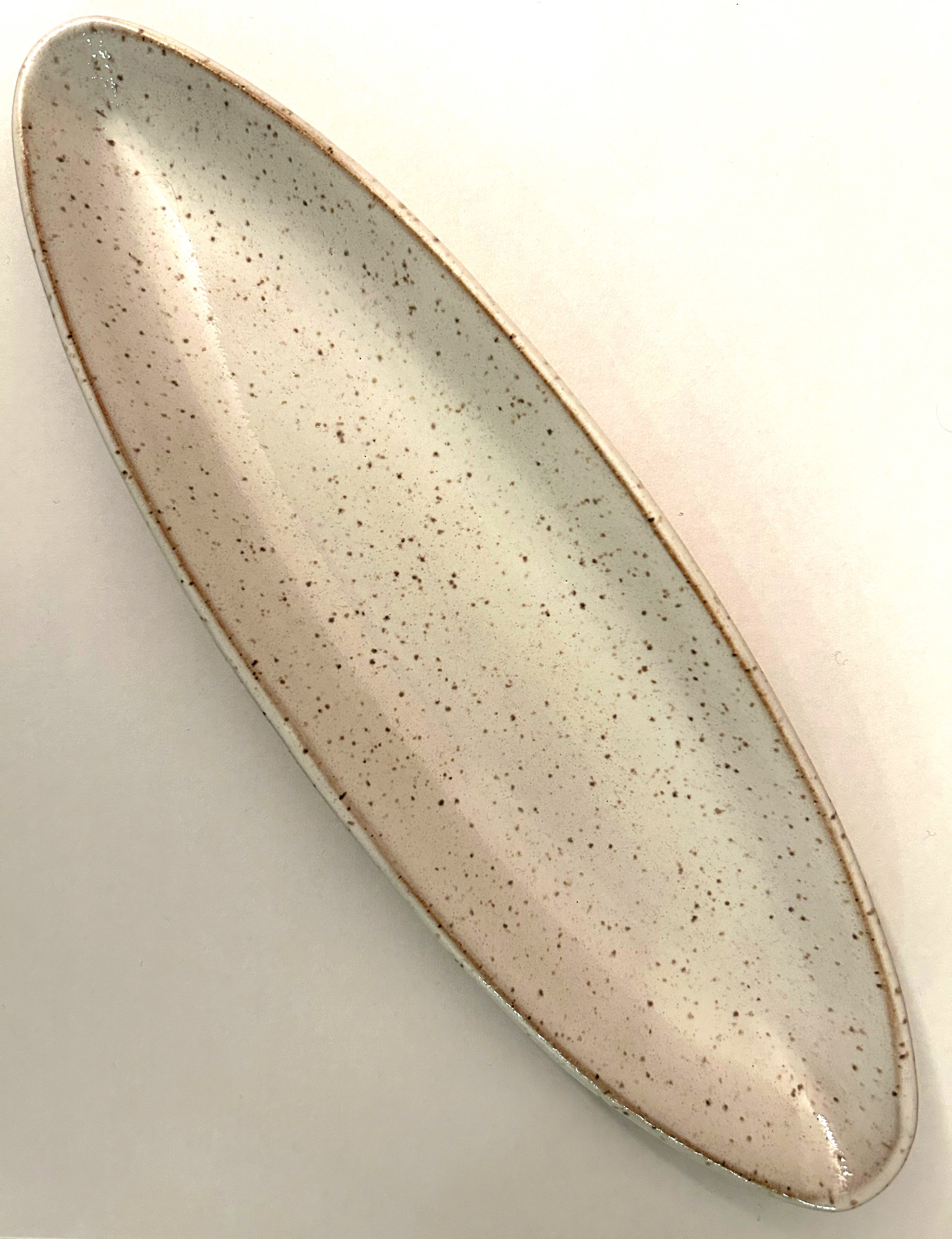Handcrafted Ceramic Appetizer Plates (white, set of two)