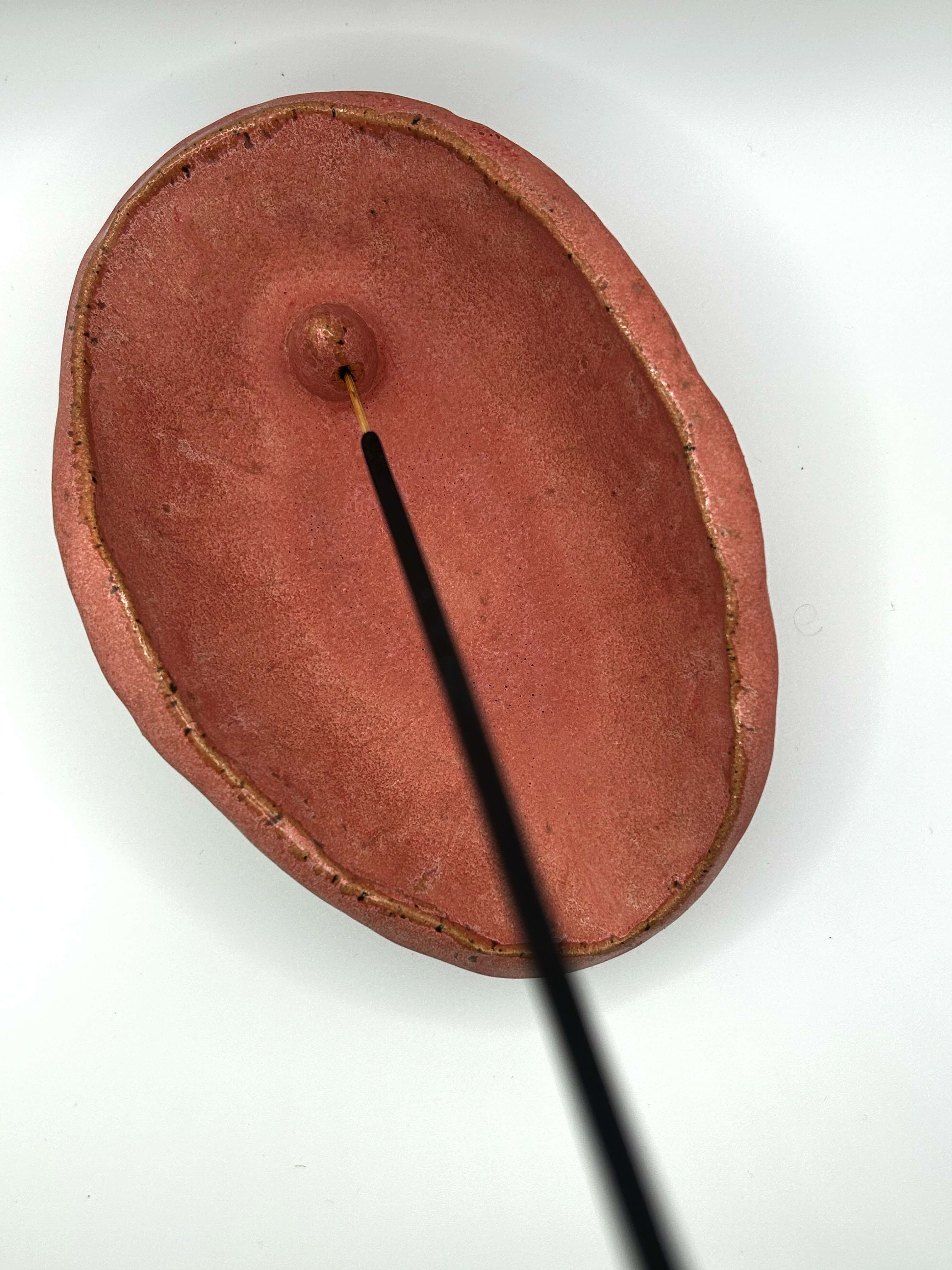 Handcrafted Ceramic Incense Holder – Pink