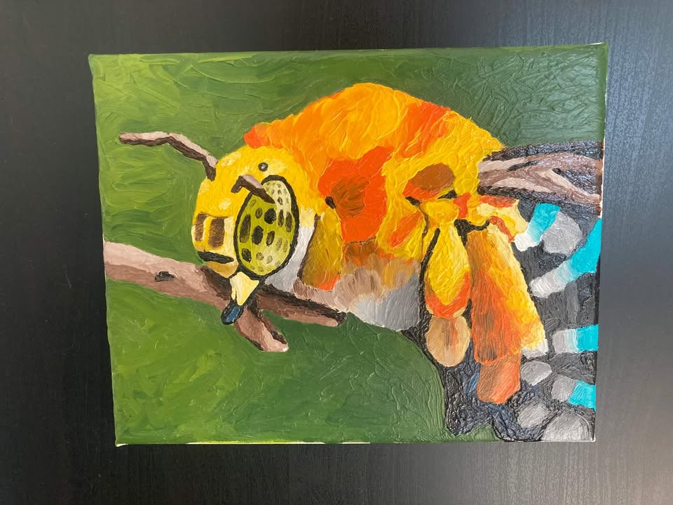 Bee - Acrylic Painting